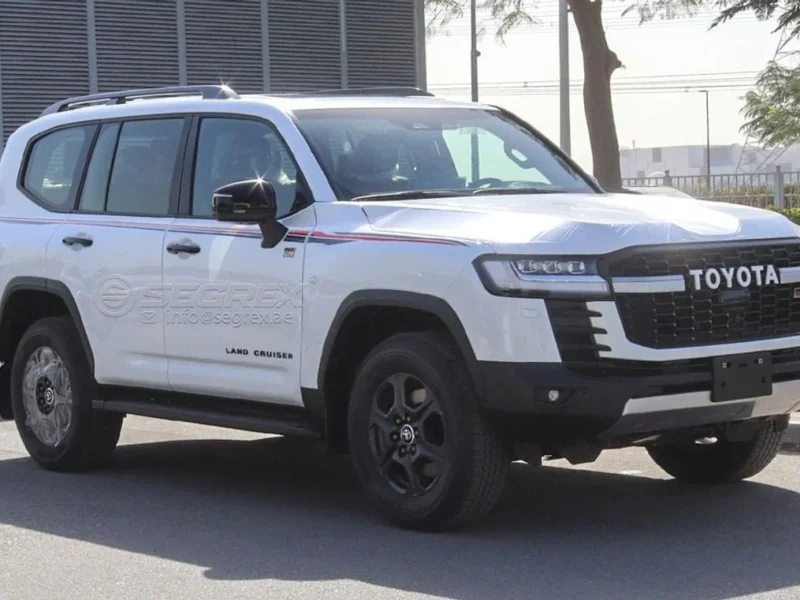2026 Toyota Land Cruiser GR-Sport 3.3L Turbo Diesel 6 Cylinders Engine White Red SUV GCC Specs