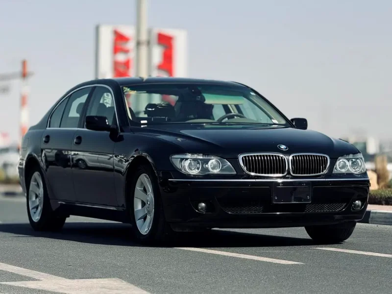 2007 BMW 7-Series 740i 4.0-liter V8 Petrol Engine Black Beige Sedan CLEAN TITLE