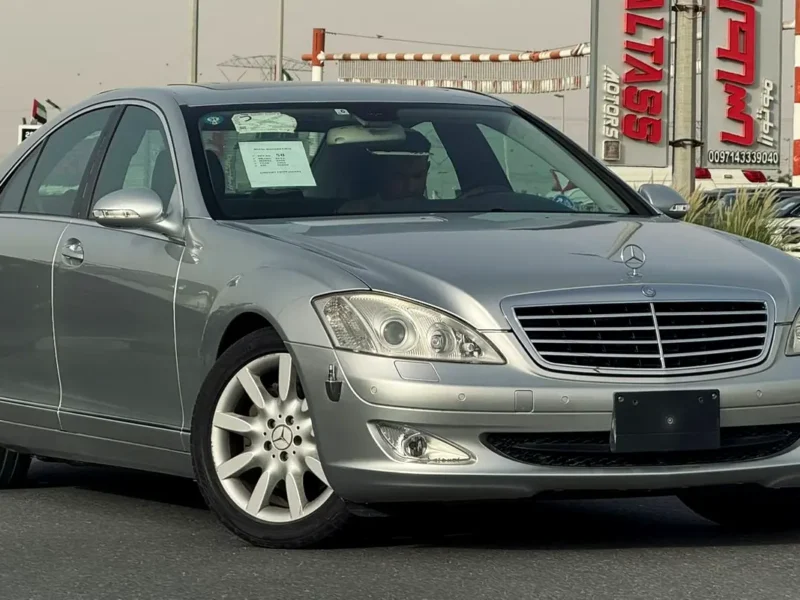 2007 Mercedes-Benz S-Class S 350 3.5 Litres 6 Cylinders Petrol Engine Silver Black Sedan