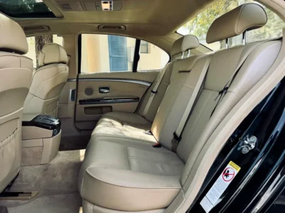 2007 BMW 7-Series 740i 4.0-liter V8 Petrol Engine Black Beige Sedan CLEAN TITLE