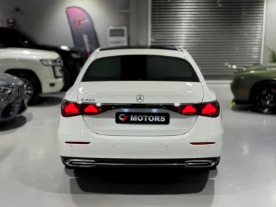 2025 Mercedes-Benz E-Class E 200 2.0L Turbocharged 4 Cylinders Petrol Engine White Black Sedan