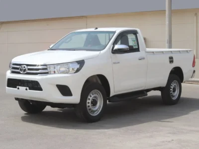 202 Toyota Hilux SC 2.4 Litres 4 Cylinders Diesel Engine White Maroon Pickup Truck GCC Specs