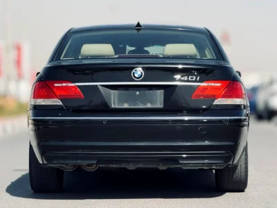 2007 BMW 7-Series 740i 4.0-liter V8 Petrol Engine Black Beige Sedan CLEAN TITLE
