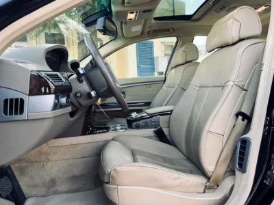 2007 BMW 7-Series 740i 4.0-liter V8 Petrol Engine Black Beige Sedan CLEAN TITLE