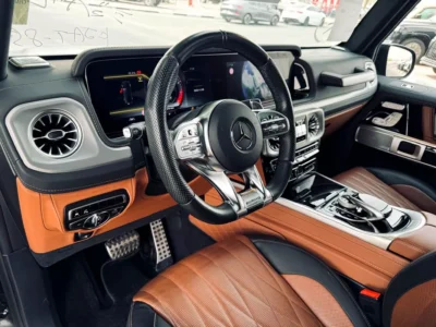 2022 Mercedes-Benz G-Class G 63 AMG 4.0L V8 Biturbo Petrol Engine Black Brown SUV