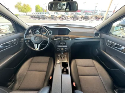 2012 Mercedes-Benz C-Class C350 3.5-liter Naturally Aspirated V6 Engine White Black Sedan