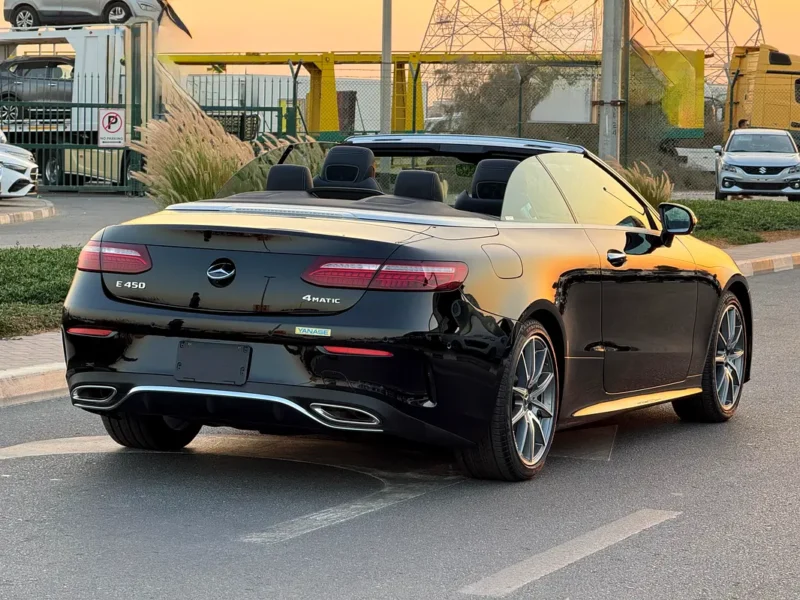 2021 Mercedes-Benz E-Class E450 Cabriolet 6 Cylinders Petrol Engine Black Convertible Clean Title