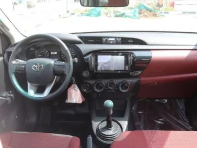 202 Toyota Hilux SC 2.4 Litres 4 Cylinders Diesel Engine White Maroon Pickup Truck GCC Specs