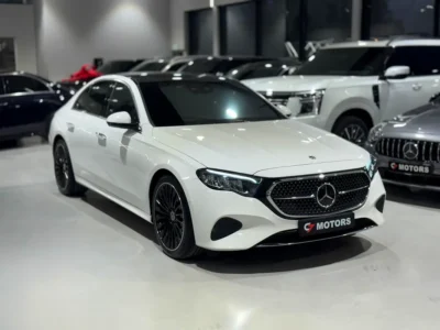 2025 Mercedes-Benz E-Class E 200 2.0L Turbocharged 4 Cylinders Petrol Engine White Black Sedan