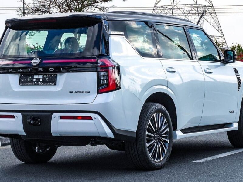 2025 Nissan Patrol 3.5 Litres 6 Cylinders Petrol Engine White Burgundy SUV GCC Specs