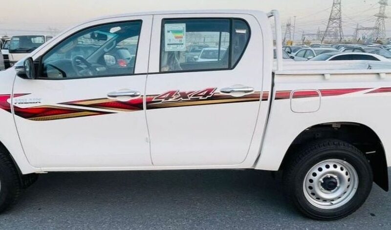2025 Toyota Hilux PREMIER GL 2.4 Litres 4 Cylinders Diesel Engine White Red Pickup Truck GCC MT