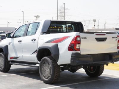 2025 Toyota Hilux GR Sport 4.0 Litres V6 Petrol Engine White Black Pickup Truck GCC Specs