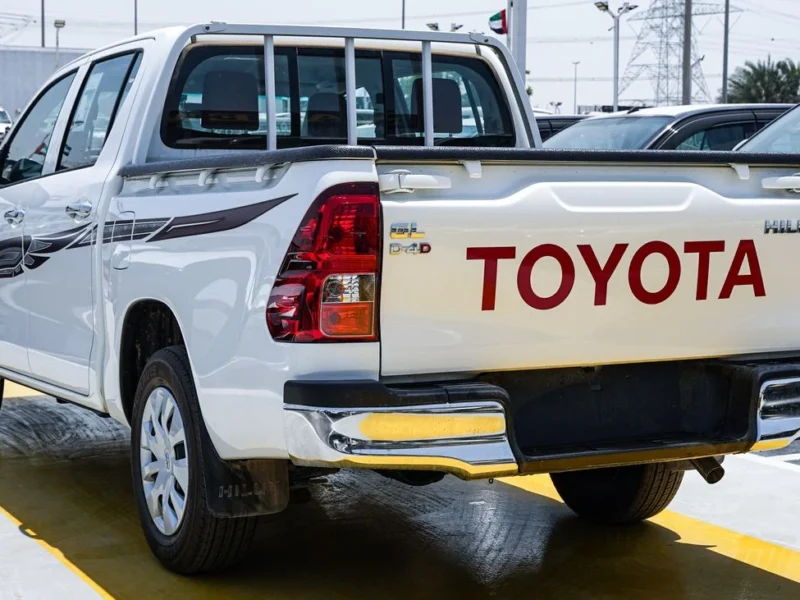 2024 Toyota Hilux 4 Cylinders Diesel Engine White Red Pickup Truck GCC Specs Manual