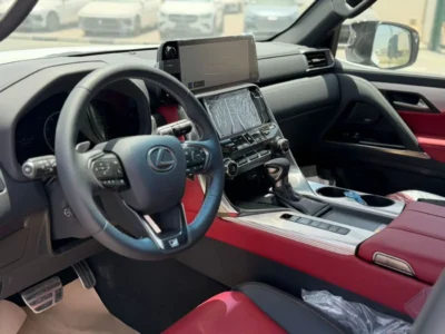 2026 LEXUS LX600 Fsport 3.5 Litres Twin Turbo 6 Cylinders Petrol Engine White Red SUV GCC Specs