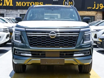 2026 Nissan Patrol 3.5 Litres 6 Cylinders Petrol Engine Green Tan SUV GCC Specs