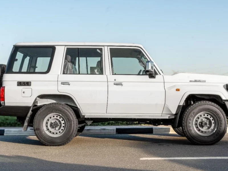 2026 Toyota Land Cruiser LC76 4.0 Litres V6 Petrol Engine White Brown SUV GCC Specs