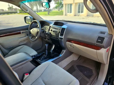 2009 Toyota Prado VX 6 Cylinders Engine Black Beige SUV GCC Specs Premium Condition