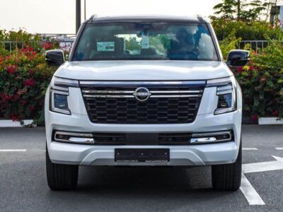 2025 Nissan Patrol 3.5 Litres 6 Cylinders Petrol Engine White Burgundy SUV GCC Specs