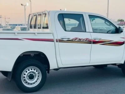 2025 Toyota Hilux PREMIER GL 2.4 Litres 4 Cylinders Diesel Engine White Red Pickup Truck GCC MT