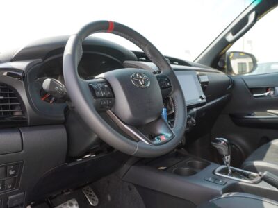 2025 Toyota Hilux GR Sport 4.0 Litres V6 Petrol Engine White Black Pickup Truck GCC Specs