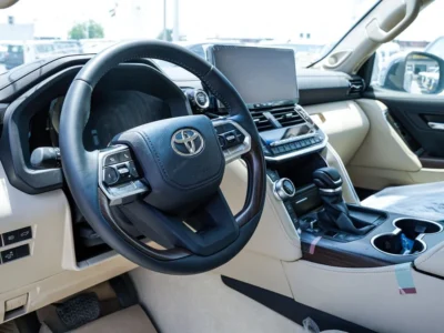 2025 Toyota Land Cruiser 6 Cylinders Petrol Engine Grey Beige SUV GCC Specs Automatic