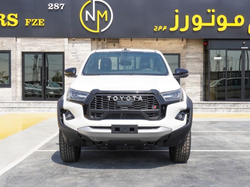 2025 Toyota Hilux GR Sport 4.0 Litres V6 Petrol Engine White Black Pickup Truck GCC Specs
