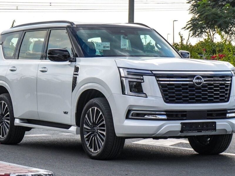 2025 Nissan Patrol 3.5 Litres 6 Cylinders Petrol Engine White Burgundy SUV GCC Specs