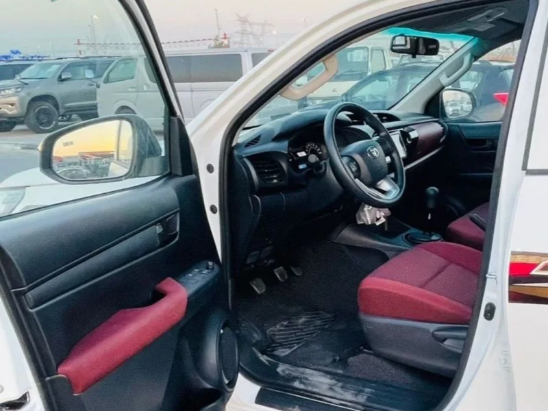 2025 Toyota Hilux PREMIER GL 2.4 Litres 4 Cylinders Diesel Engine White Red Pickup Truck GCC MT
