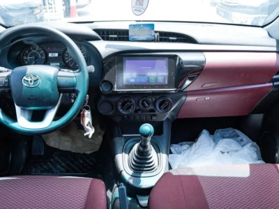 2024 Toyota Hilux 4 Cylinders Diesel Engine White Red Pickup Truck GCC Specs Manual