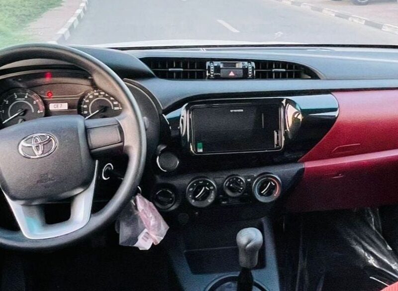 2025 Toyota Hilux PREMIER GL 2.4 Litres 4 Cylinders Diesel Engine White Red Pickup Truck GCC MT