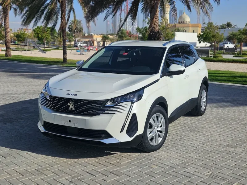 2022 Peugeot 3008 Active Plus 1.6 Litres 4 Cylinders Petrol Engine White Grey SUV GCC Specs