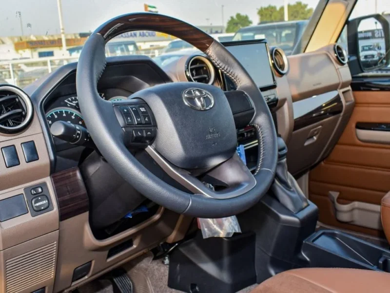 2024 Toyota Land Cruiser 70 Hard Top 4.0 Litres V6 Petrol Engine Black Tan SUV GCC Specs AT