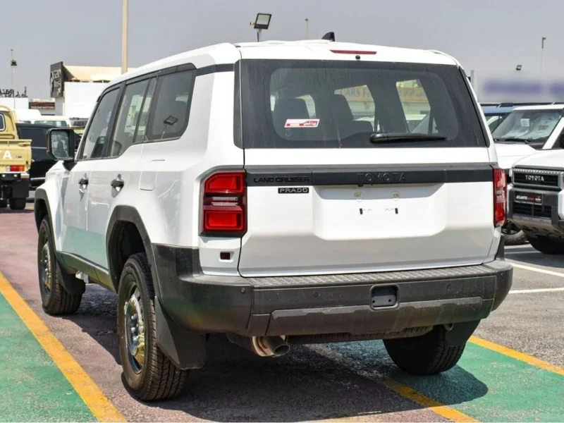 2024 Toyota Prado Basic 2.4 Litres Turbo 4 Cylinders Petrol Engine White Black SUV Automatic