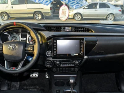 2024 Toyota Hilux GR Sport 4.0 Litres V6 Petrol Engine White Black Pickup Truck GCC Specs Automatic