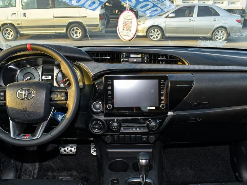 2024 Toyota Hilux GR Sport 4.0 Litres V6 Petrol Engine White Black Pickup Truck GCC Specs Automatic