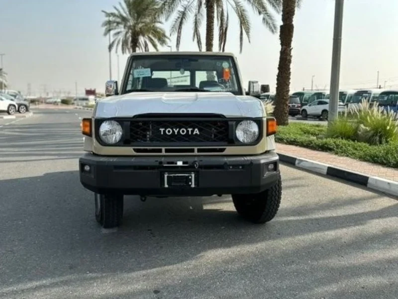 2024 Toyota Land Cruiser 71 Hard Top 4.0 Litres V6 Petrol Engine Beige Brown SUV GCC Specs AT 3 Doors