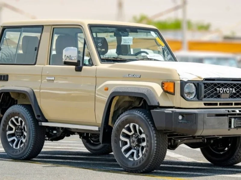 2024 Toyota Land Cruiser 71 4.0 Litres V6 Petrol Engine Beige Brown SUV GCC Specs AT 3 Doors Full Option