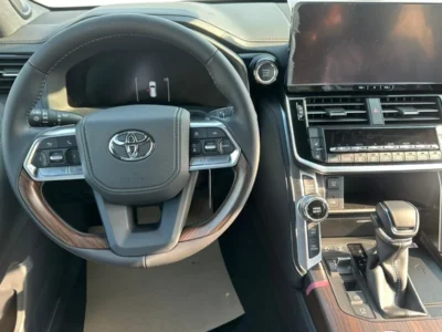 2025 Toyota Land Cruiser VX 3.5 Litres 6 Cylinders TWIN TURBO Petrol Engine White Black SUV Automatic
