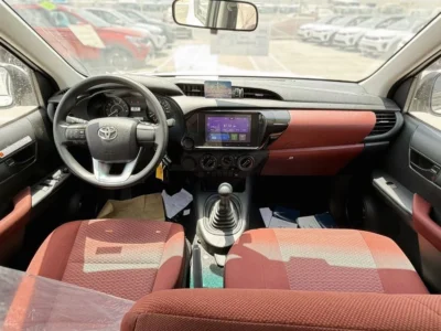 2025 Toyota Hilux 2.4 Litres 4 Cylinder Diesel Engine MT Double Cab White Red Pickup Truck