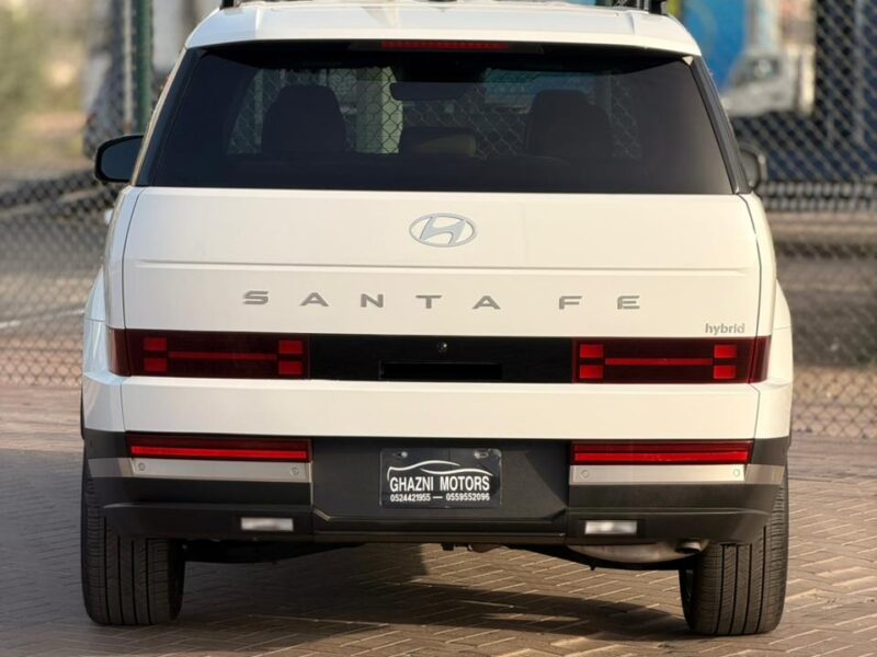 2025 HYUNDAI Santafe Hybrid Limited 1.6 Litres V4 Petrol Engine White SUV American Specs FWD