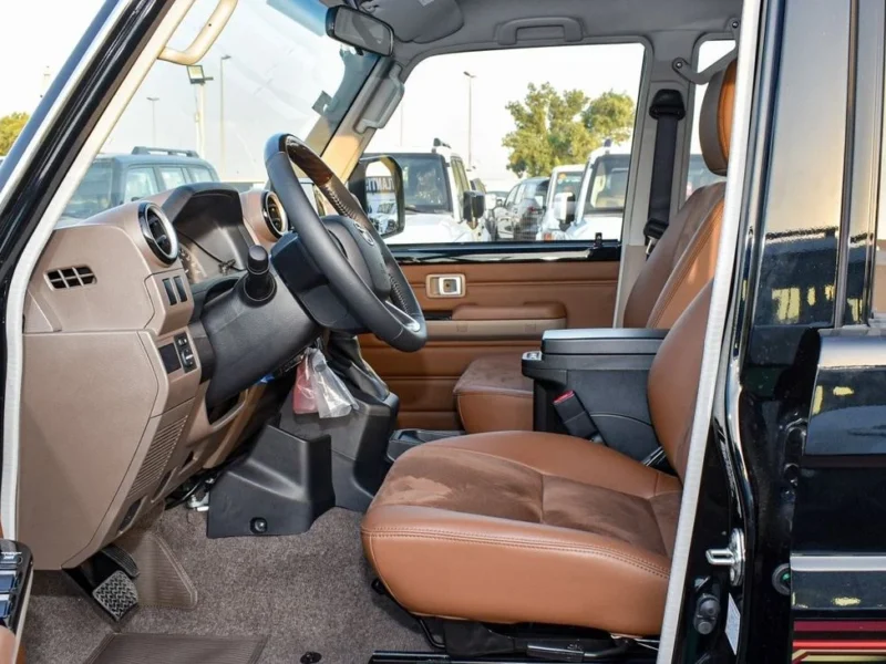 2024 Toyota Land Cruiser 70 Hard Top 4.0 Litres V6 Petrol Engine Black Tan SUV GCC Specs AT