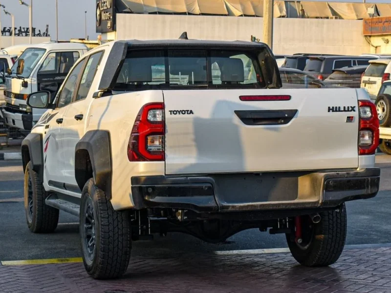 2024 Toyota Hilux GR Sport 4.0 Litres V6 Petrol Engine White Black Pickup Truck GCC Specs Automatic