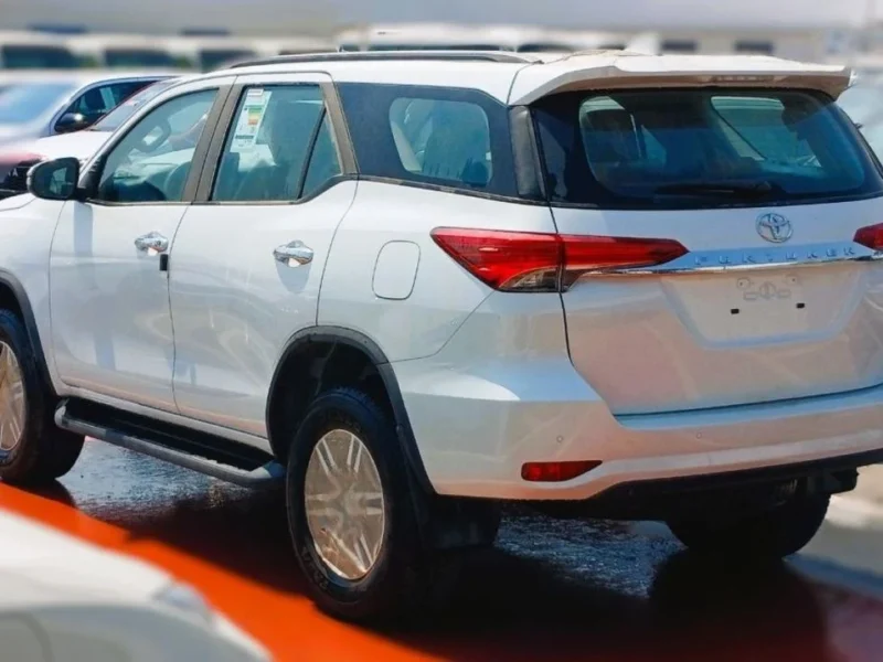 2025 Toyota Fortuner 2.4 Litres 4 Cylinders Diesel Engine White Tan SUV GCC Specs Automatic