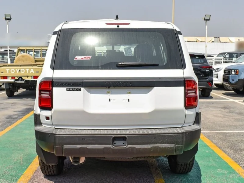 2024 Toyota Prado Basic 2.4 Litres Turbo 4 Cylinders Petrol Engine White Black SUV Automatic