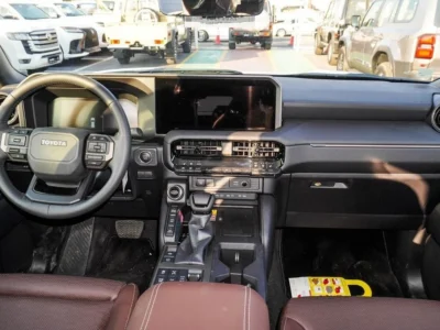 2024 Toyota Prado Aventure 2.4 Litres Turbo 4 Cylinders Petrol Engine White Tan SUV Automatic