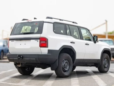 2024 Toyota Prado BX 2.4 Litres 4 Cylinders Petrol Engine White Grey SUV Automatic