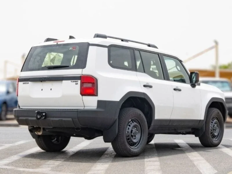 2024 Toyota Prado BX 2.4 Litres 4 Cylinders Petrol Engine White Grey SUV Automatic