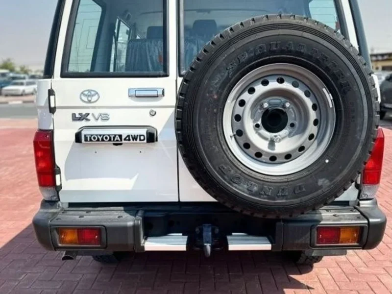 2024 Toyota Land Cruiser LC76 4.5-liter V8 Turbo-Diesel Engine White Brown SUV Manual GCC Specs