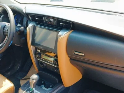2025 Toyota Fortuner 2.4 Litres 4 Cylinders Diesel Engine White Tan SUV GCC Specs Automatic