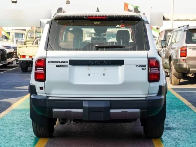 2024 Toyota Prado Aventure 2.4 Litres Turbo 4 Cylinders Petrol Engine White Tan SUV Automatic